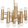 Jonathan Adler Milano 23 1/2"W Polished Brass 17-Light Pendant Light