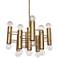 Jonathan Adler Milano 23 1/2"W Warm Brass 17-Light Pendant Light