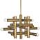 Jonathan Adler Milano 30 1/2"W Polished Brass 8-Light Pendant Light