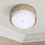 Jonathan Adler Parker 15 1/4" Wide Brass Ceiling Light