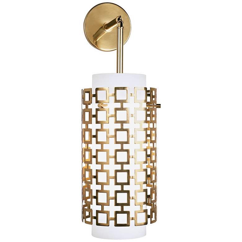 Image 1 Jonathan Adler Parker 22 1/4" High Brass Sconce