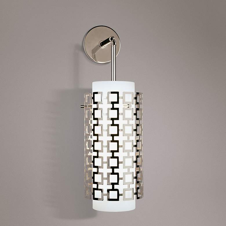 Image 1 Jonathan Adler Parker 22 1/4" High Nickel Sconce
