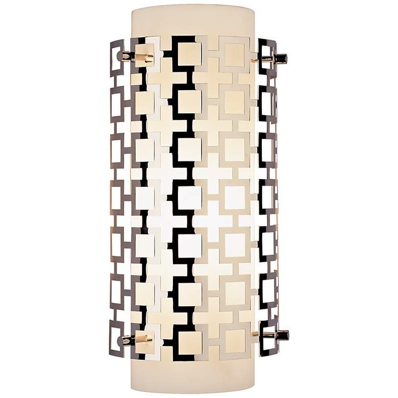 Image 1 Jonathan Adler Parker Collection 15 inch High Nickel Wall Sconce