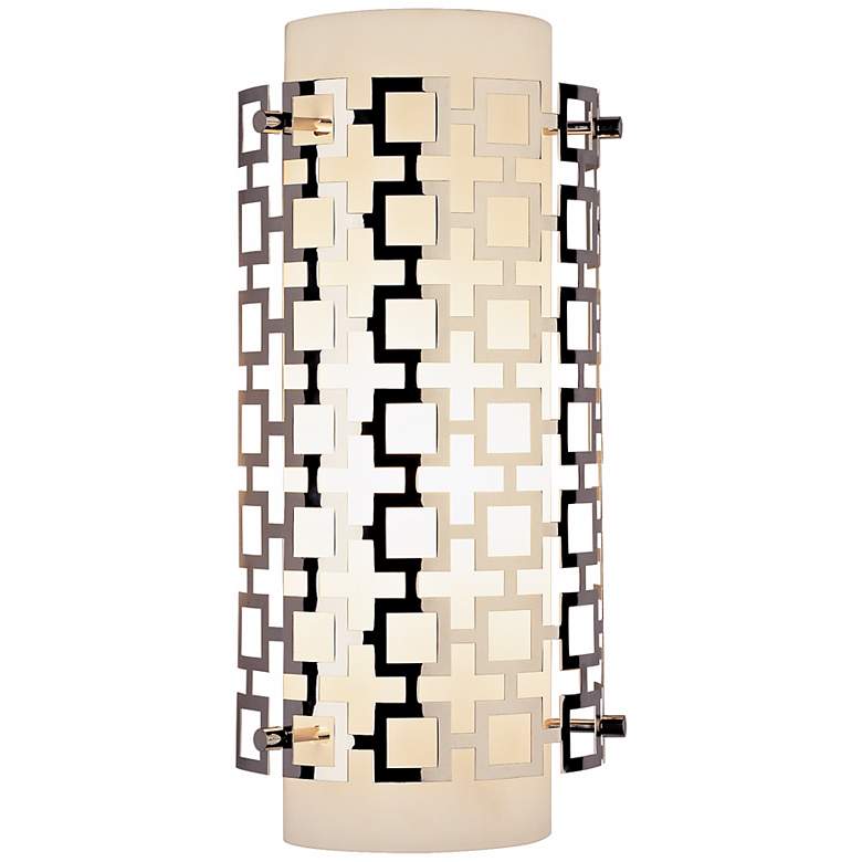 Image 1 Jonathan Adler Parker Collection 15" High Nickel Wall Sconce
