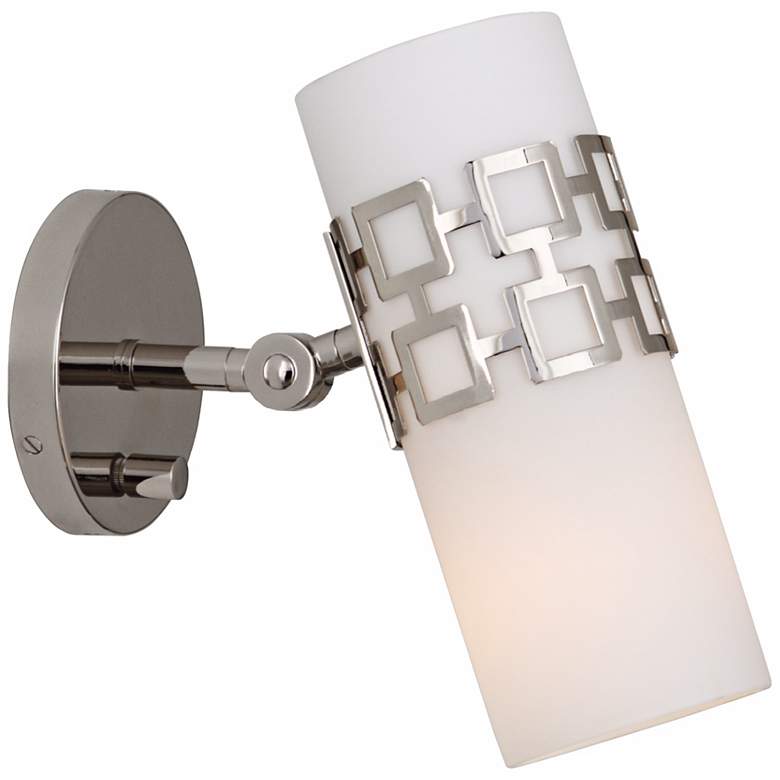 Jonathan Adler Parker Nickel Plug-In Swing Arm Wall Lamp