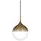 Jonathan Adler Rio 12" Wide Antique Brass Pendant Light