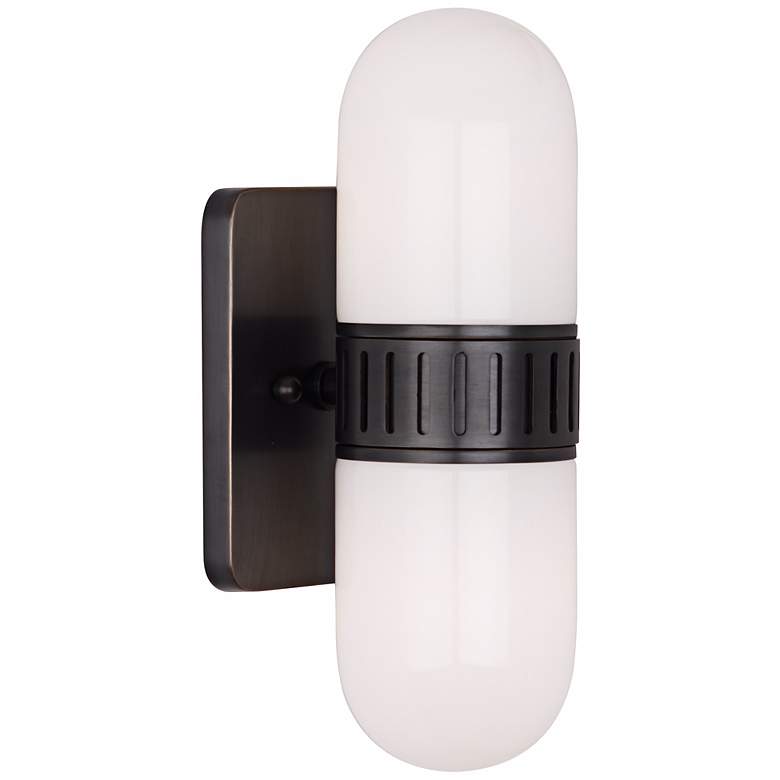 Image 1 Jonathan Adler Rio 13" High Bronze Wall Sconce