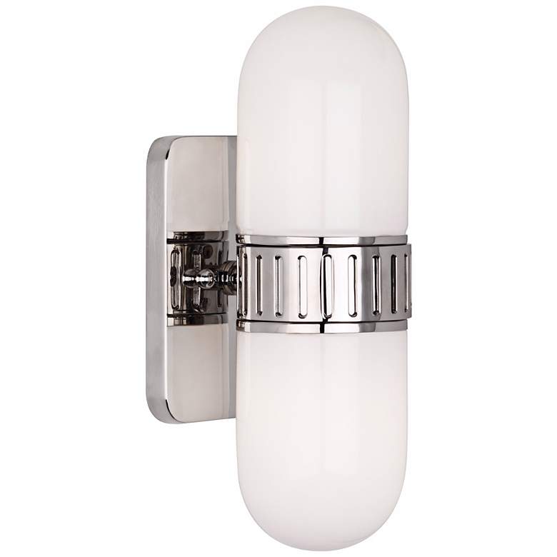 Image 1 Jonathan Adler Rio 13" High Polished Nickel Wall Sconce