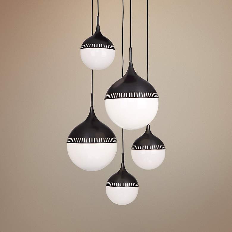 Image 1 Jonathan Adler Rio 27" Wide Patina Bronze Chandelier