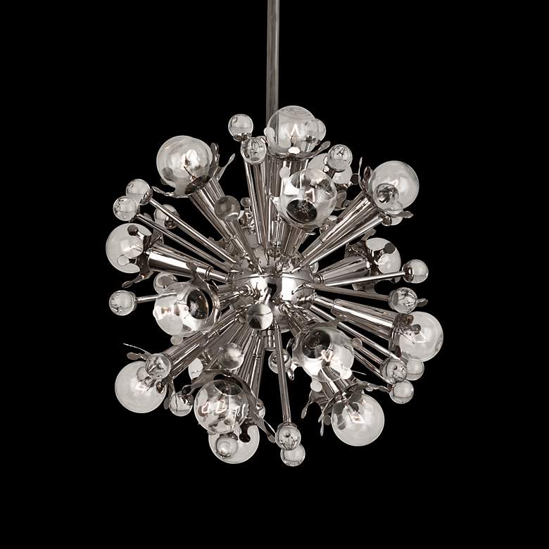 Image 1 Jonathan Adler Sputnik 18-Light Nickel Pendant Light