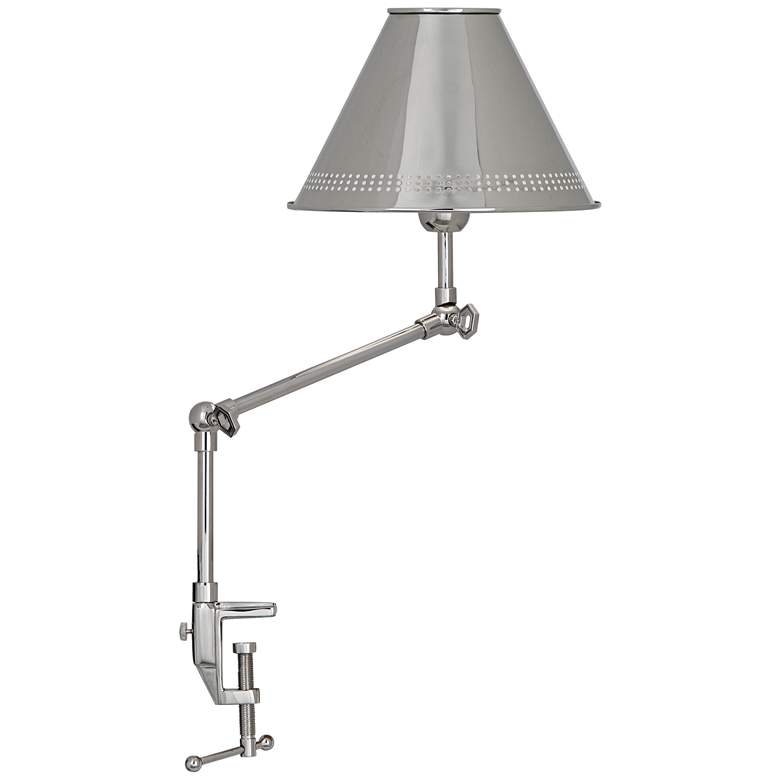 Image 1 Jonathan Adler St. Germain Nickel Adjustable Clamp Desk Lamp