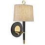 Jonathan Adler Ventana 17 1/4" High Natural Brass Plug-In Wall Lamp