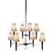 Jonathan Adler Ventana Two-Tier Nickel Chandelier