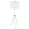 Jonathan Adler Ventana White Wood Tripod Floor Lamp