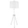 Jonathan Adler Ventana White Wood Tripod Floor Lamp