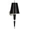 Jonathan Adler Versailles 23" Sconce  Black Lacquer Finish w/Nickel