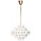 Jonathan Adler Vienna 20" Wide White Glass Pendant