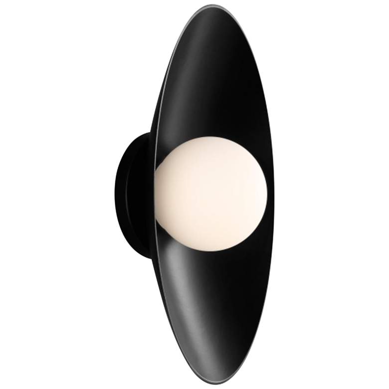 Image 1 Joni 13" High Matte Black LED Wall Sconce