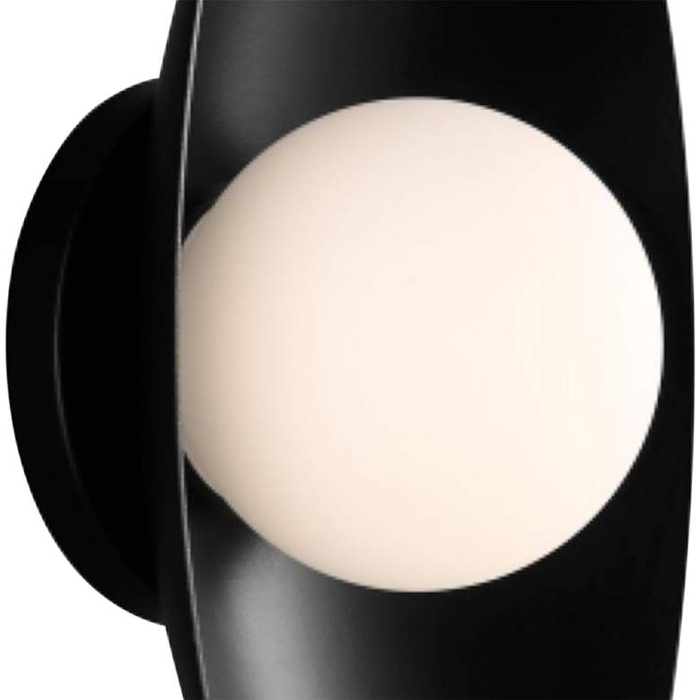 Image 2 Joni 13" High Matte Black LED Wall Sconce more views