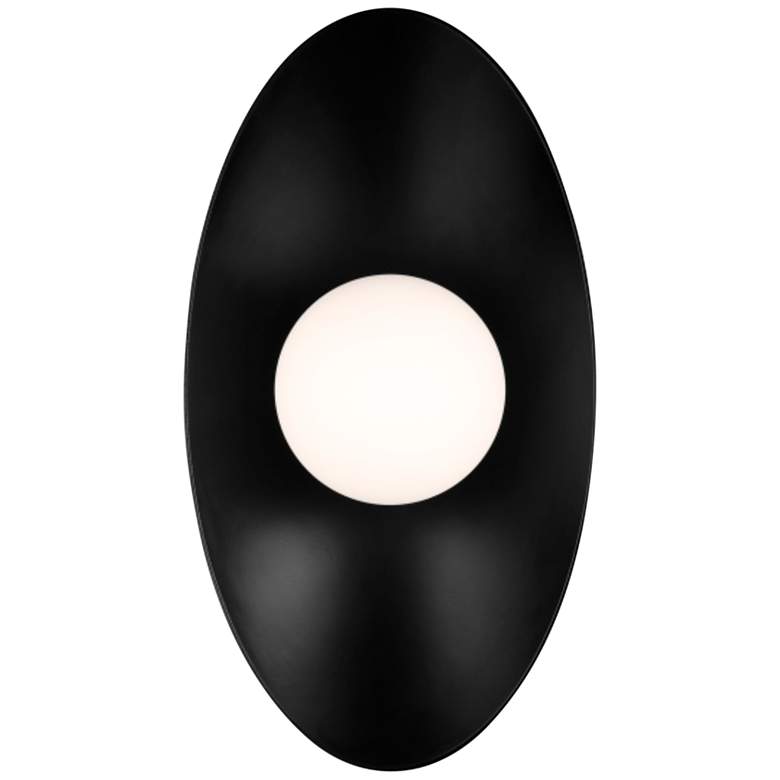 Image 3 Joni 13" High Matte Black LED Wall Sconce more views