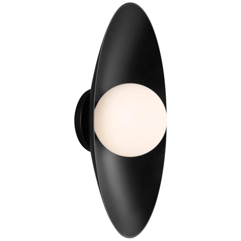 Image 1 Joni 16" High Matte Black LED Wall Sconce