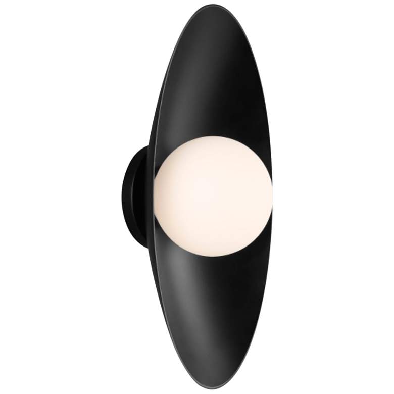 Image 1 Joni 16 inch High Matte Black LED Wall Sconce