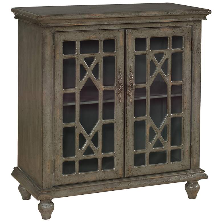 Image 1 Joplin Textured Gray 2-Door Cabinet