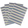 1_Jora Faded Blue Bamboo Placemat - Set of 4