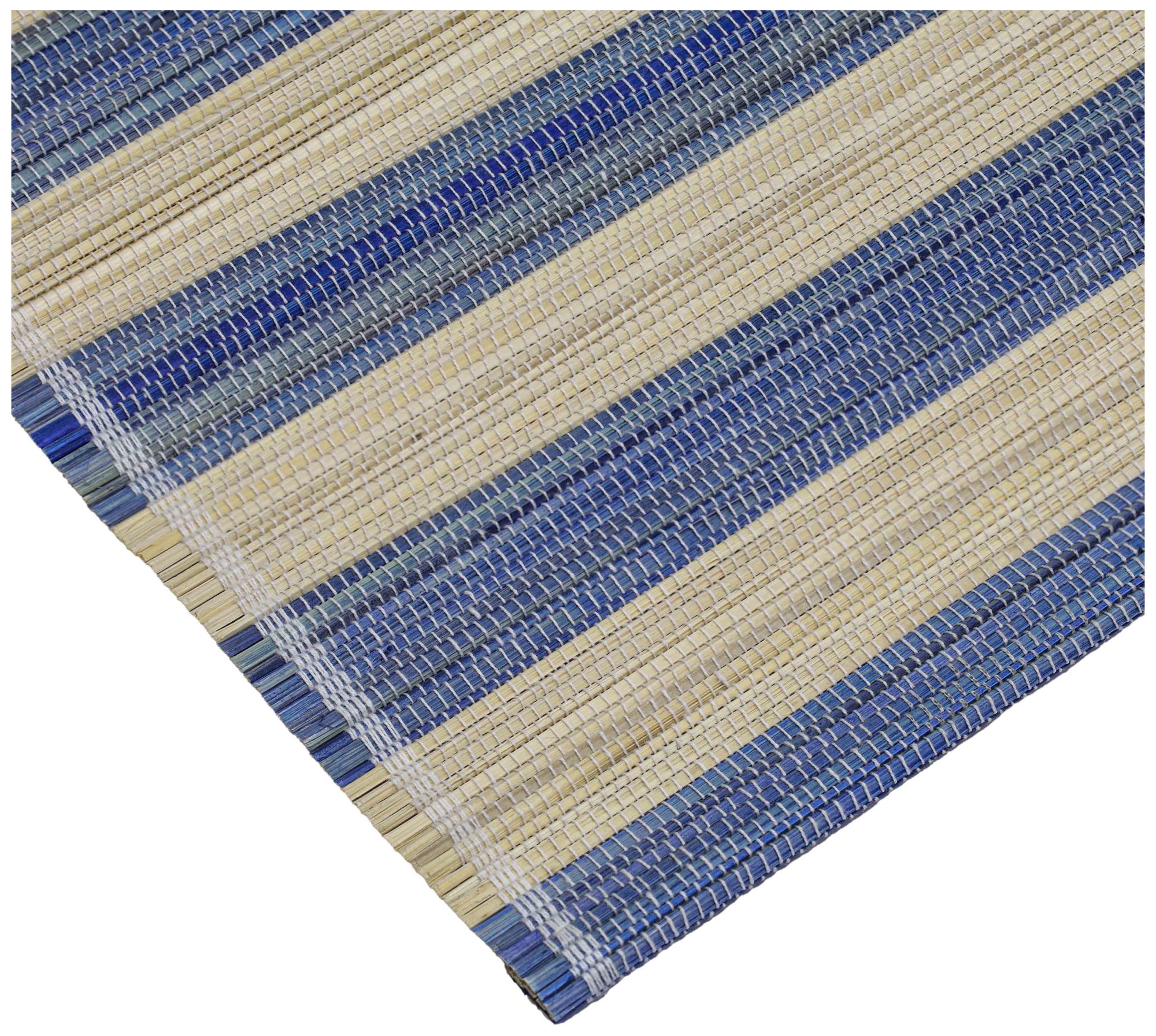 Image 2 Jora Faded Blue Bamboo Placemat - Set of 4 more views