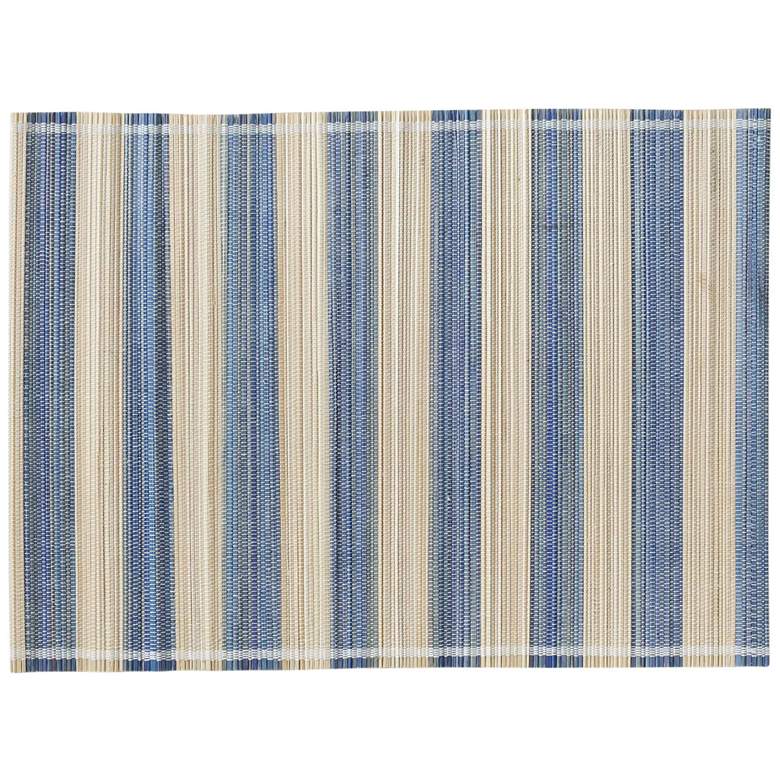 Image 3 Jora Faded Blue Bamboo Placemat - Set of 4 more views