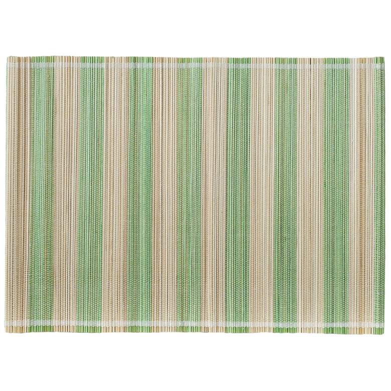 Image 3 Jora Faded Green Bamboo Placemat - Set of 4 more views