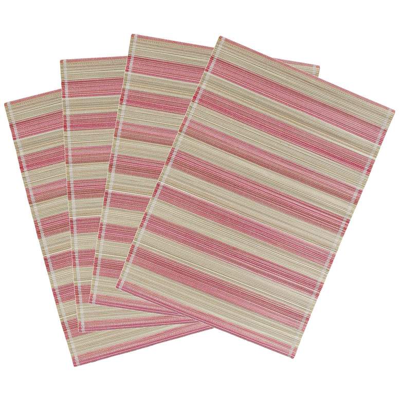 Image 1 Jora Faded Pink Bamboo Placemat - Set of 4