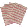 1_Jora Faded Pink Bamboo Placemat - Set of 4