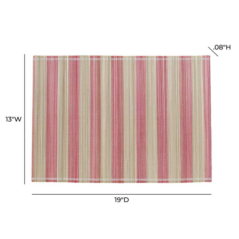 Image 5 Jora Faded Pink Bamboo Placemat - Set of 4 more views