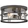 Jordan 12"W Oil-Rubbed Bronze 3-Light Outdoor Ceiling Light