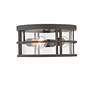 3_Jordan 12"W Oil-Rubbed Bronze 3-Light Outdoor Ceiling Light more views