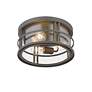 5_Jordan 12"W Oil-Rubbed Bronze 3-Light Outdoor Ceiling Light more views
