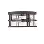 6_Jordan 12"W Oil-Rubbed Bronze 3-Light Outdoor Ceiling Light more views