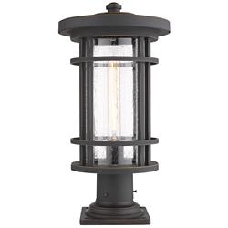Jordan 19 3/4"H Oil-Rubbed Bronze Outdoor Pier Mount Light