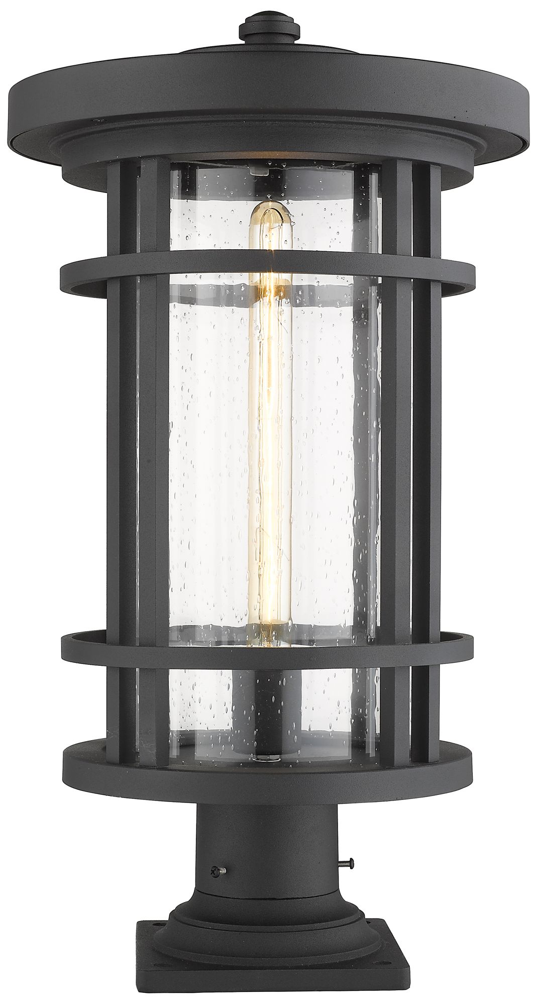 Jordan 22 1/4" High Black Outdoor Pier Light