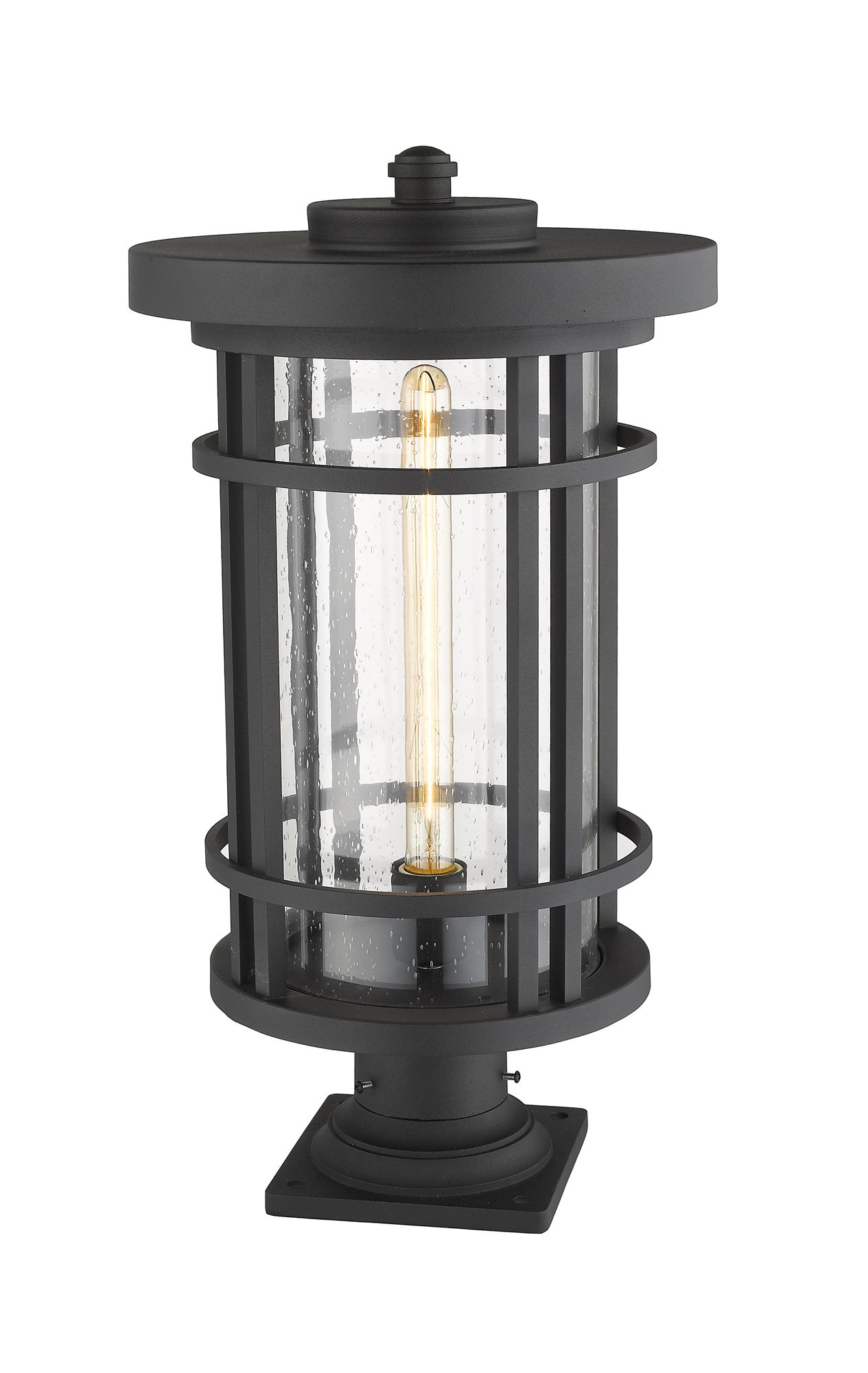 Image 4 Jordan 22 1/4" High Black Outdoor Pier Light more views