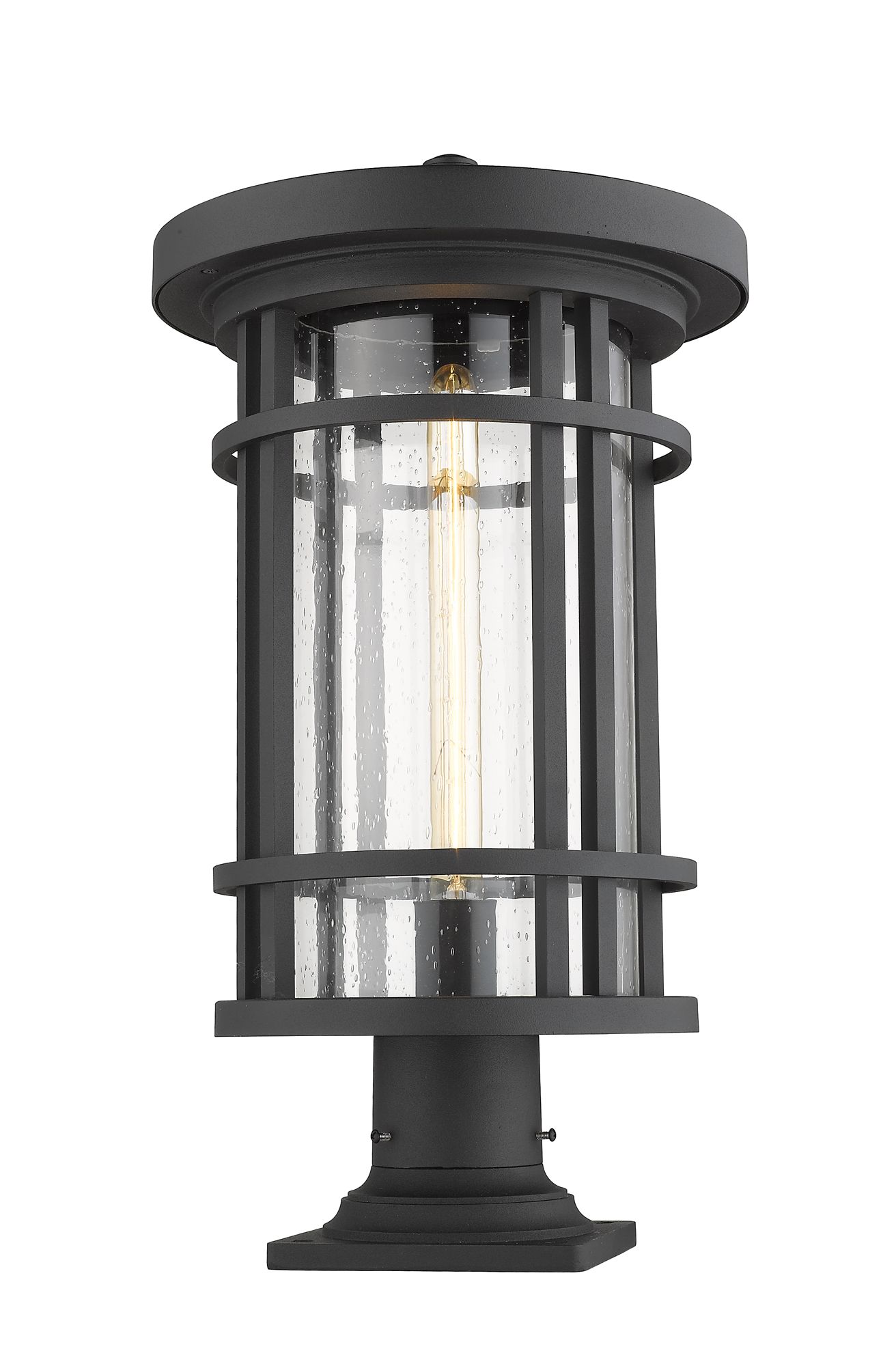 Image 6 Jordan 22 1/4" High Black Outdoor Pier Light more views