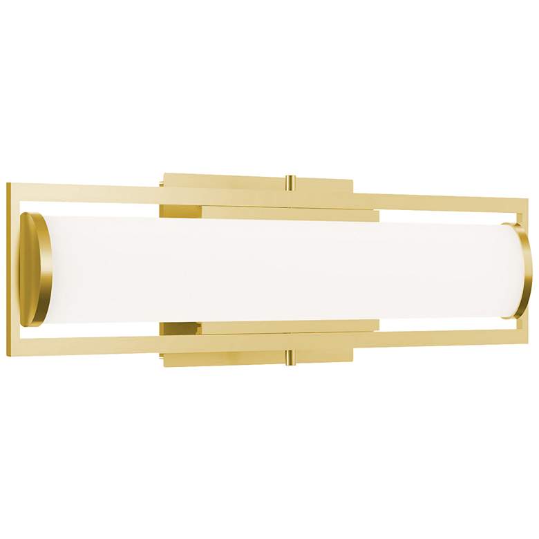 Image 1 Jordan 24" Wide Light Antique Brass LED Vanity Bath Light