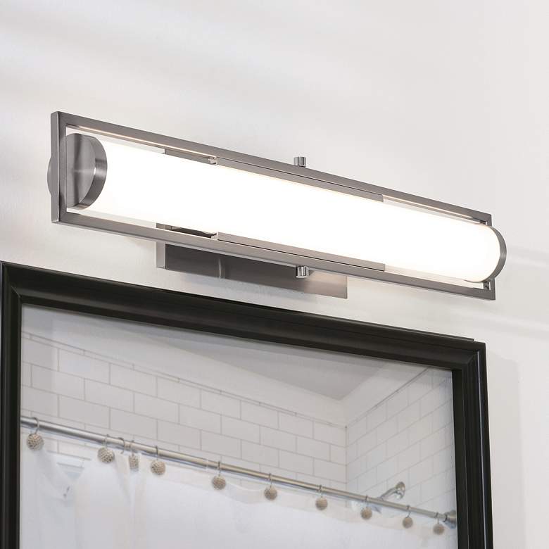 Image 1 Jordan 24" Wide Satin Nickel LED Vanity
