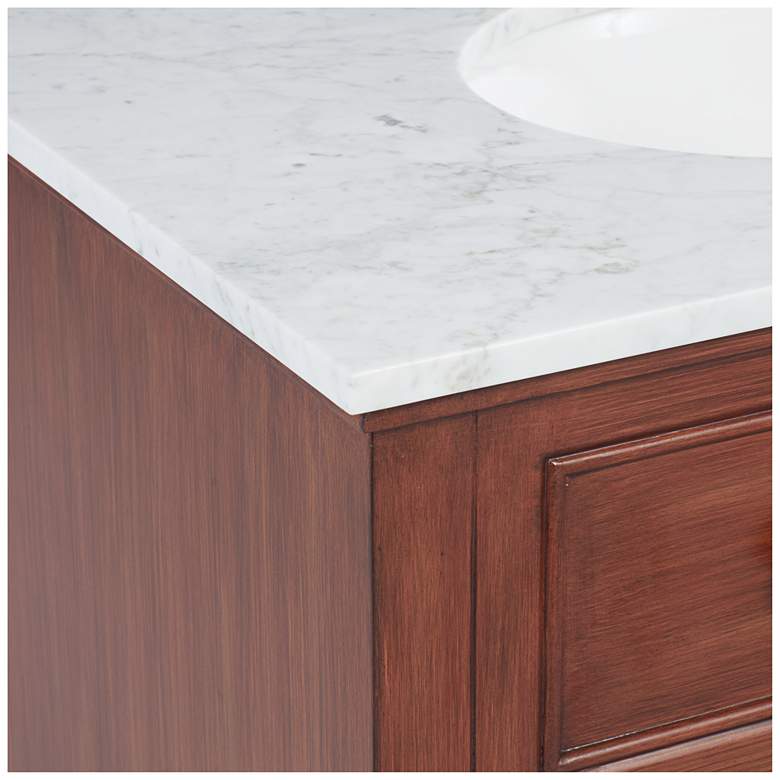 Image 4 Jordan 32" Wide 1-Drawer Teak Wood Single Sink Vanity more views
