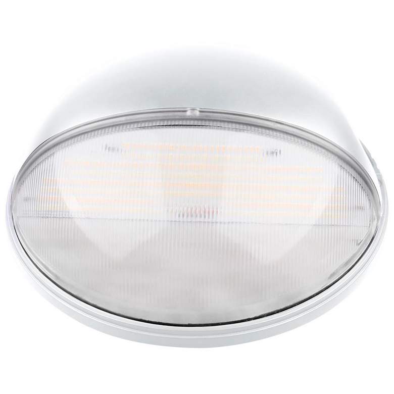 Image 3 Jordan 8 3/4" High White LED Round Outdoor Wall Light more views