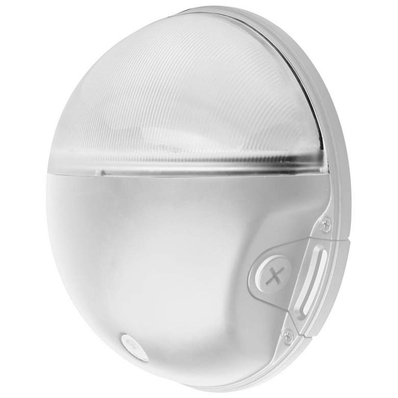 Image 5 Jordan 8 3/4" High White LED Round Outdoor Wall Light more views