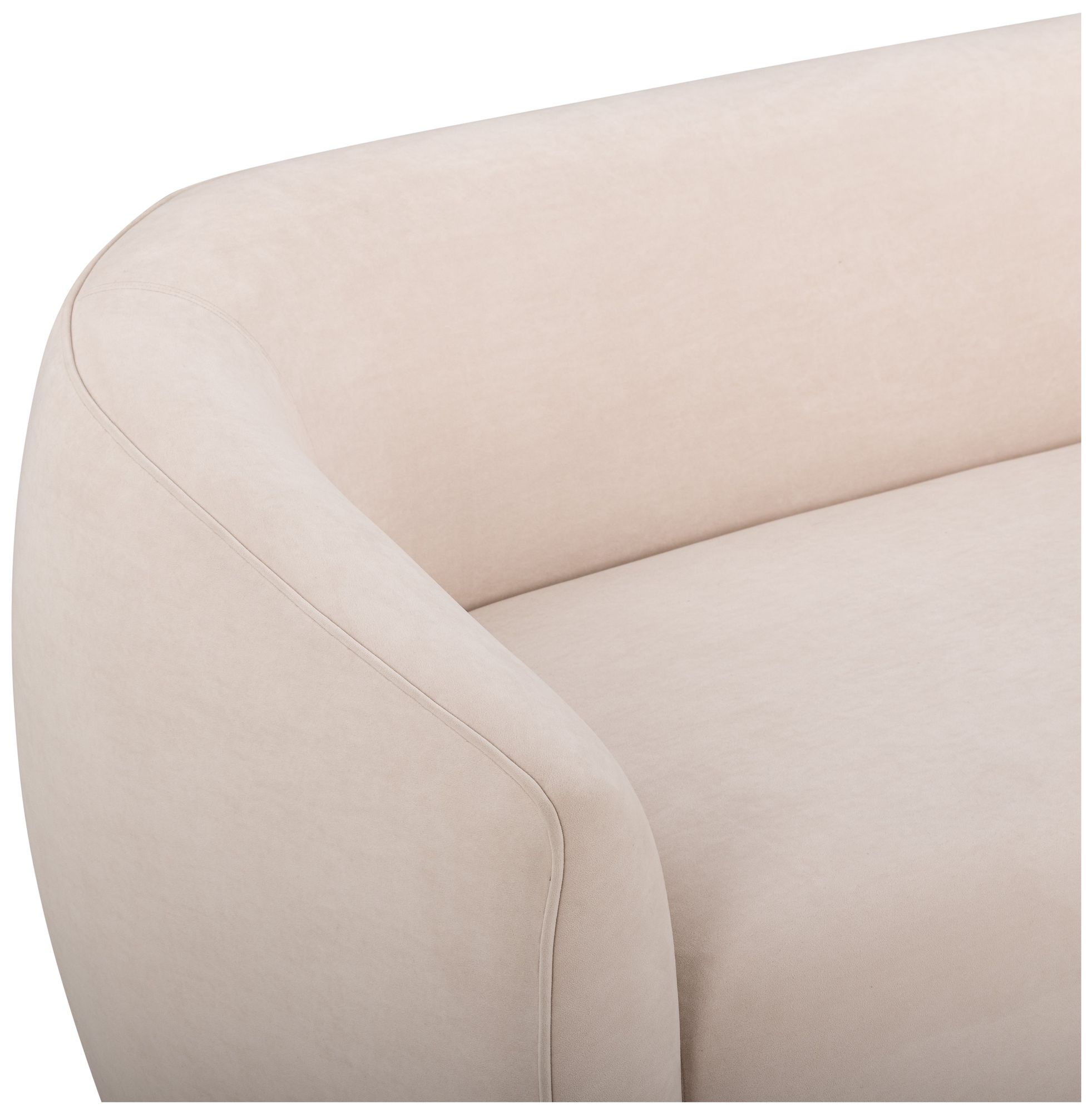Image 3 Jordan Blush Pink Textured Velvet Loveseat more views
