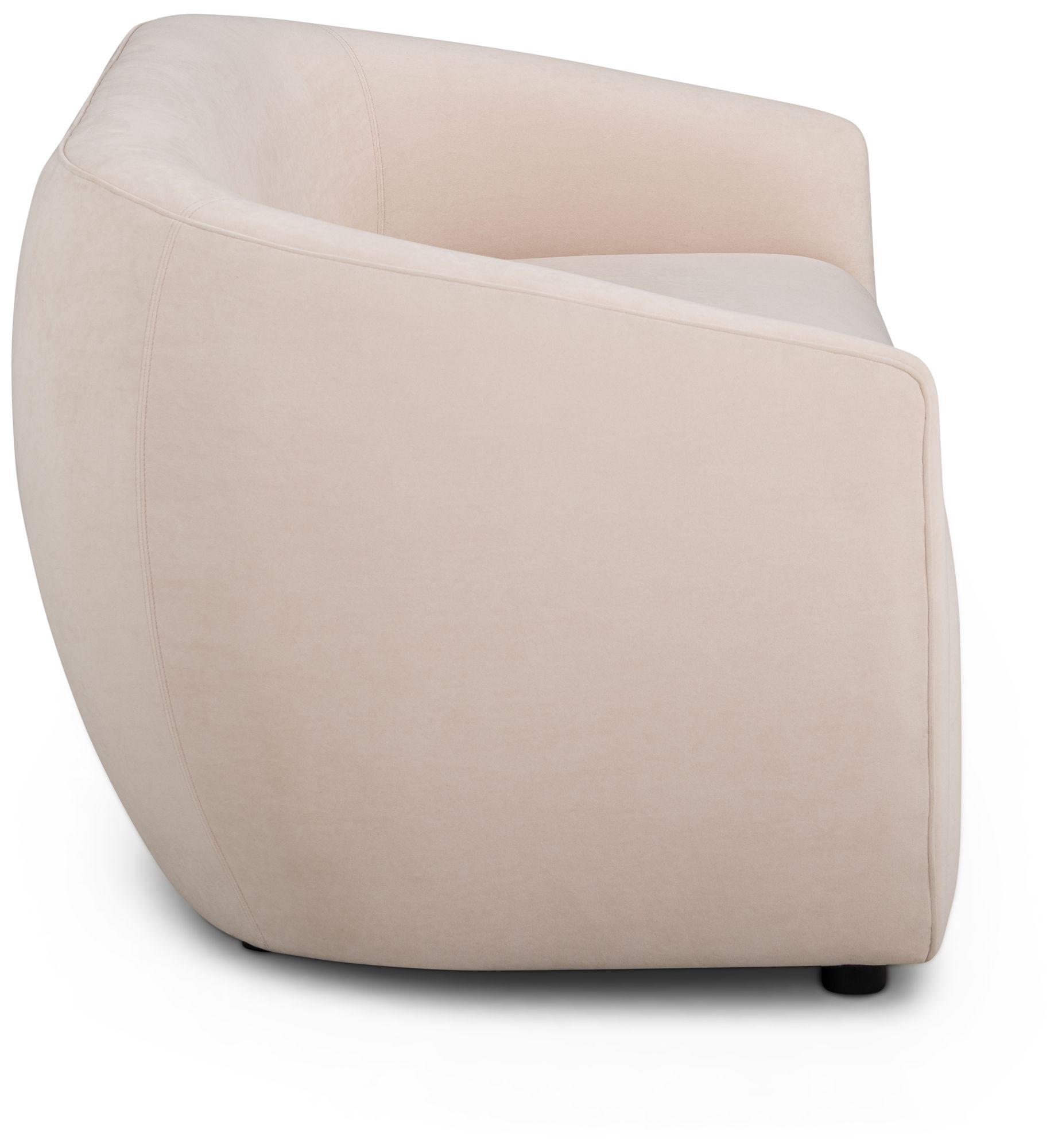 Image 4 Jordan Blush Pink Textured Velvet Loveseat more views