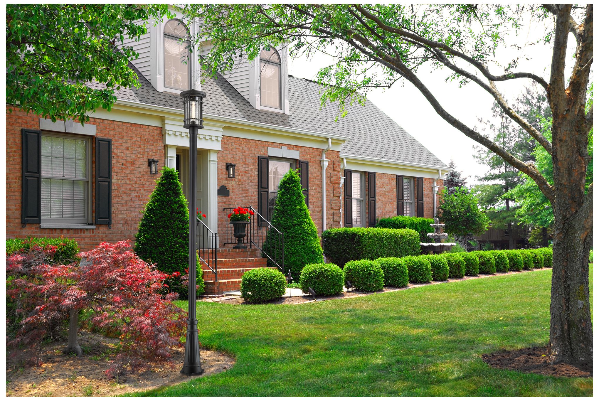 Image 2 Jordan by Z-Lite Black 111.5 inch 1 Light Outdoor Post Mounted Fixture more views